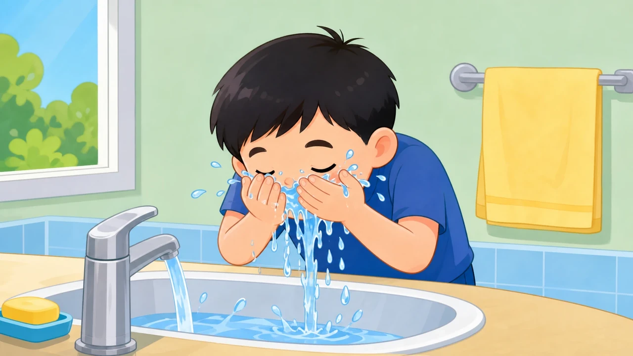 wash my face